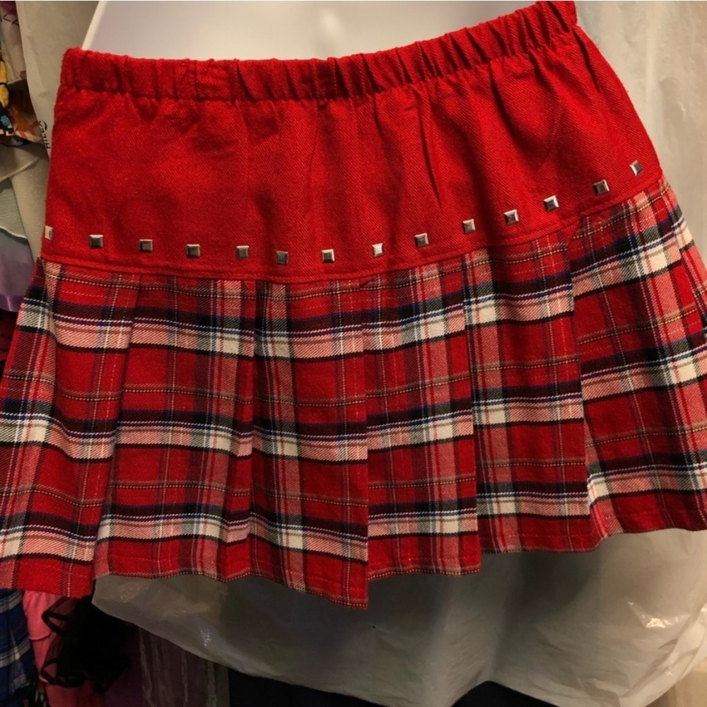 Justice Plaid Skort